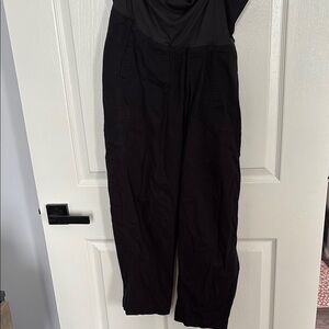 Maternity black cotton pants